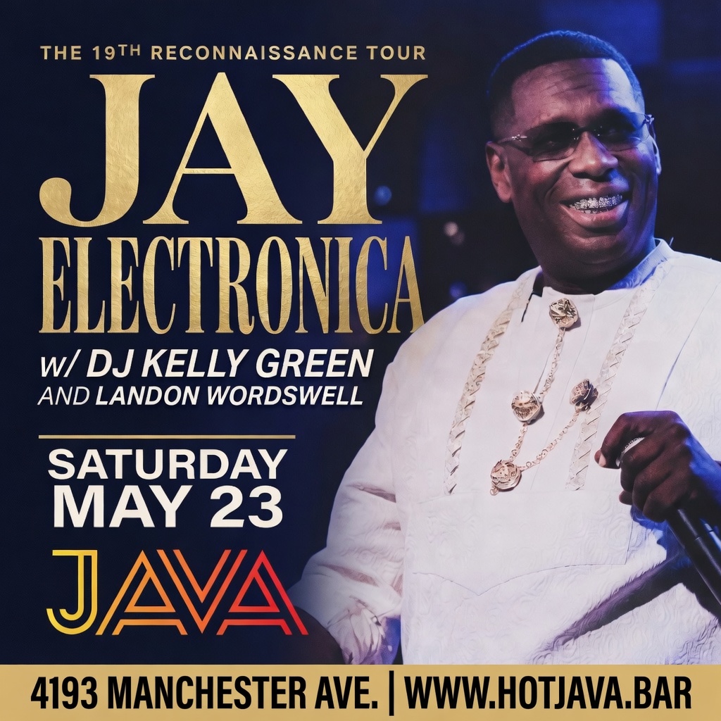 Jay Electronica — The 19th Reconnaissance Tour — Saturday May 23 at JAVA, with DJ Kelly Green and Landon Wordswell, 4193 Manchester Avenue, St. Louis