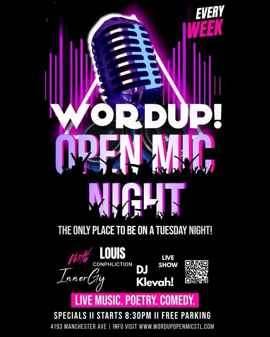WordUp! Open Mic flyer