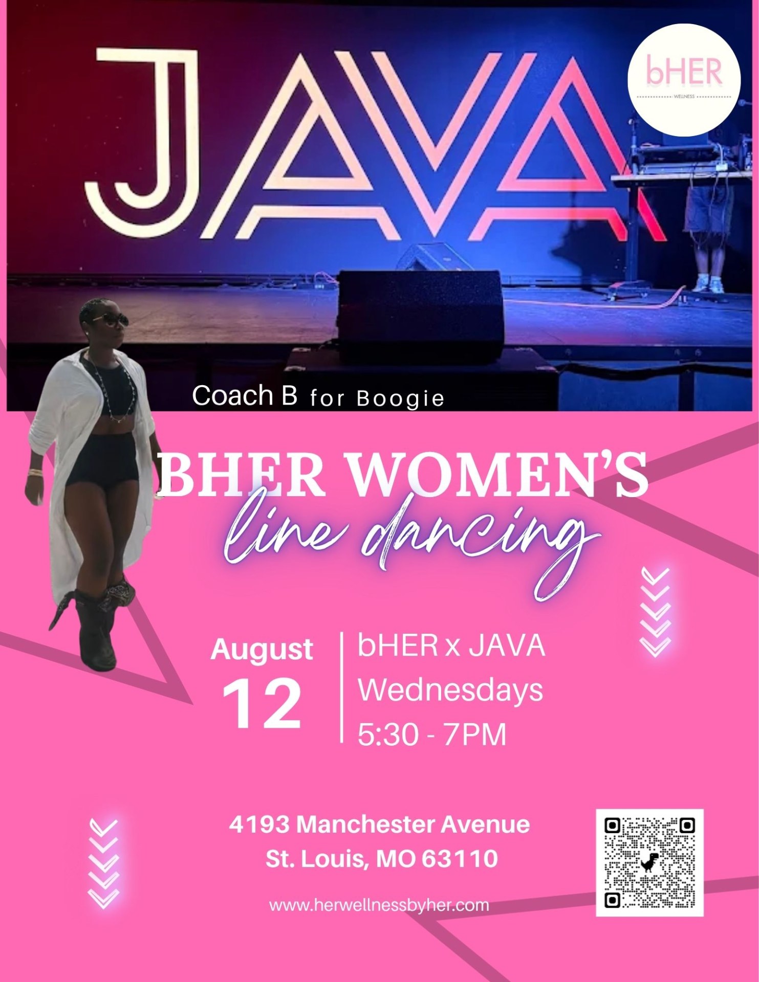 bHER Women’s Line Dancing flyer