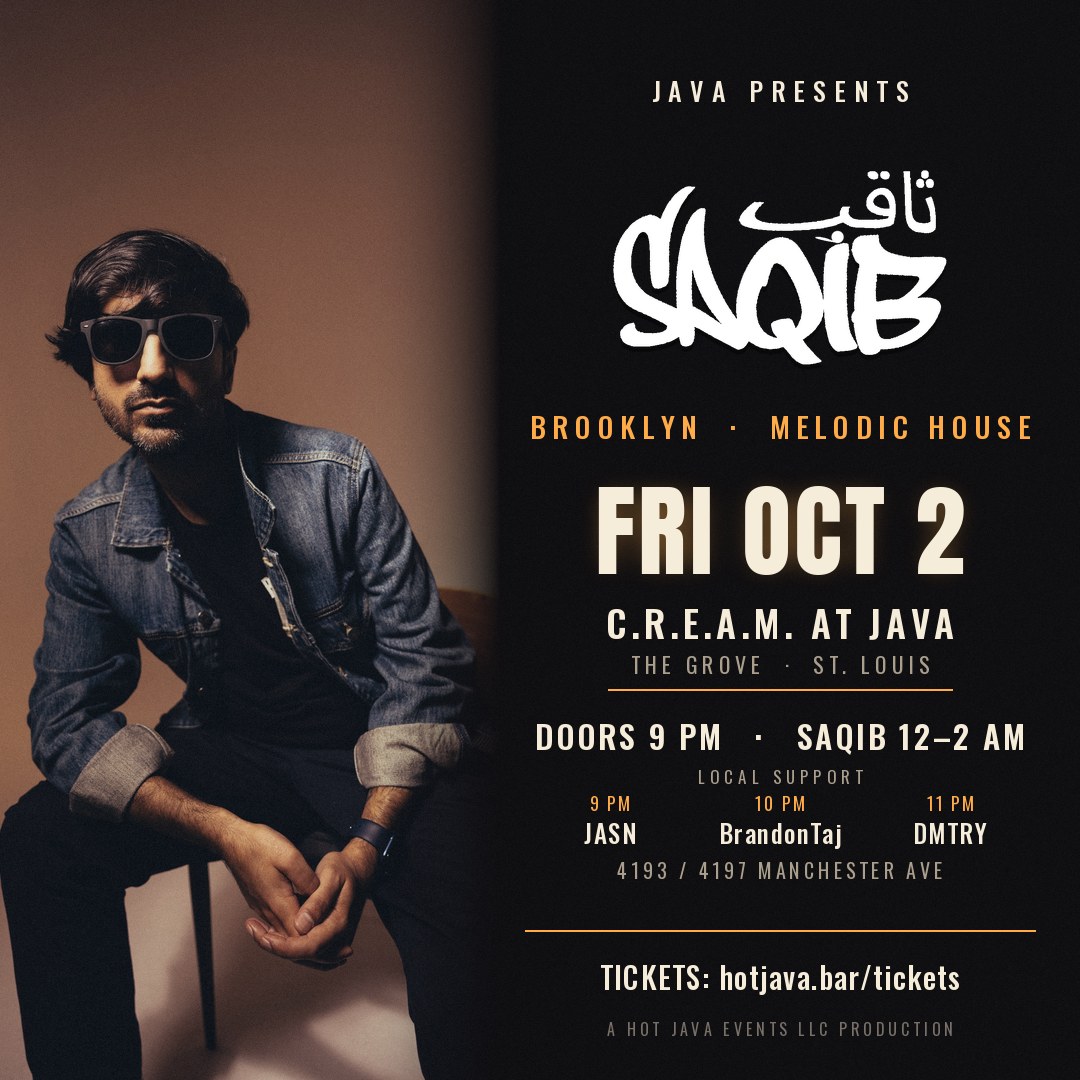 JAVA presents Saqib flyer