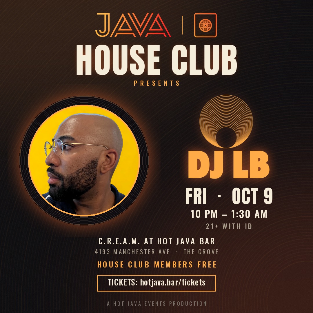 JAVA House Club presents DJ LB flyer