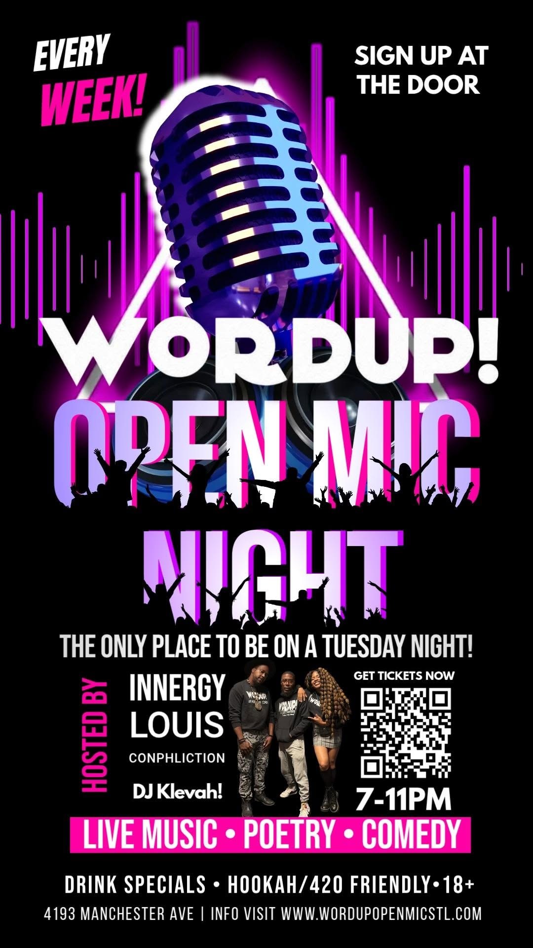 WordUp! Open Mic flyer